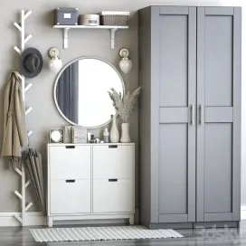 Hallway with ikea furniture